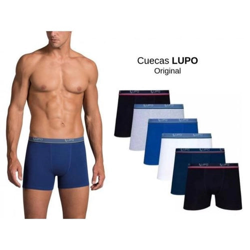 Kit com 10 Cuecas Lupo Boxer Original Algodão Box Masculina