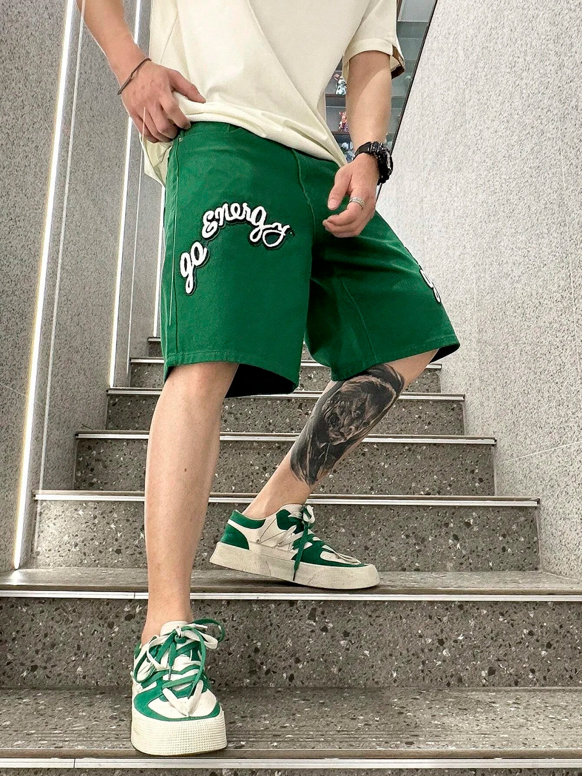 Bermuda Jeans Verde