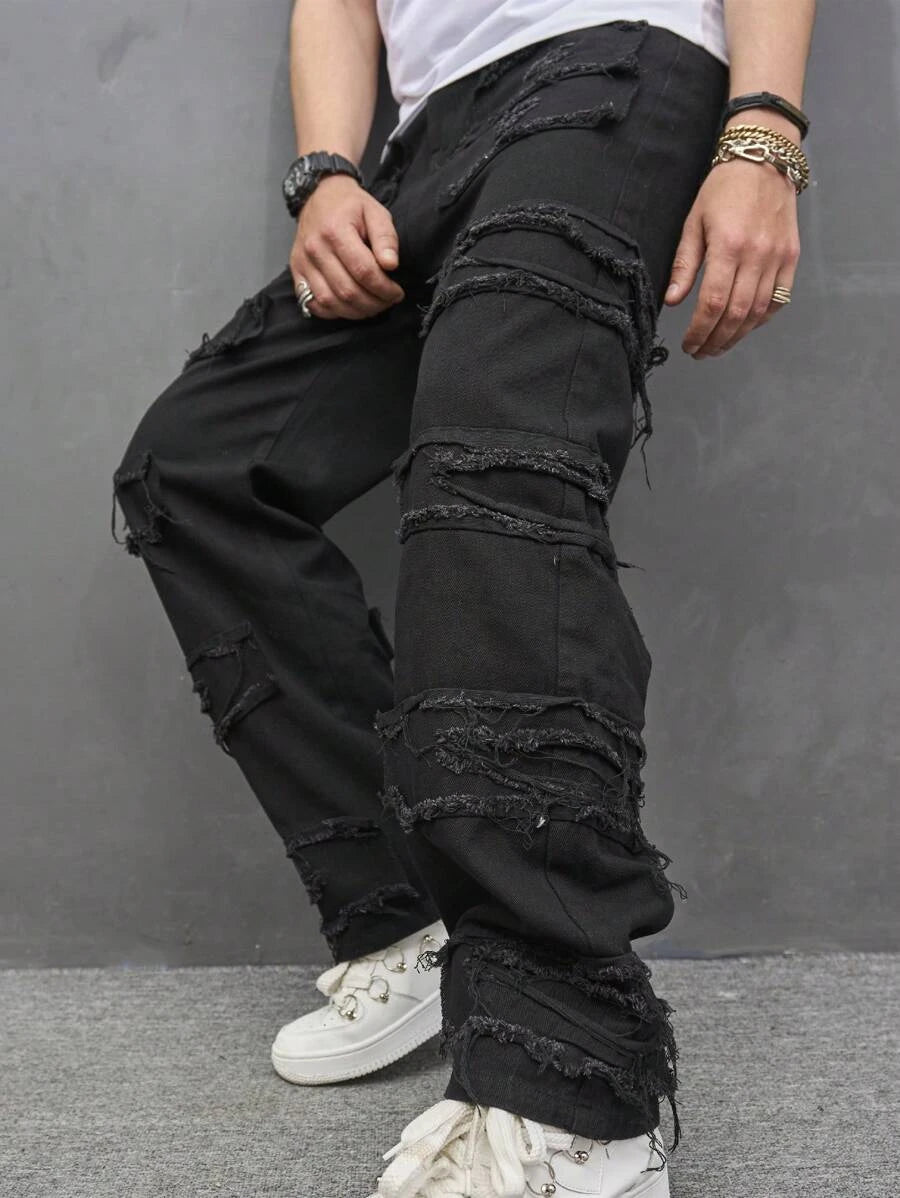 Calça Baggy Desfiada