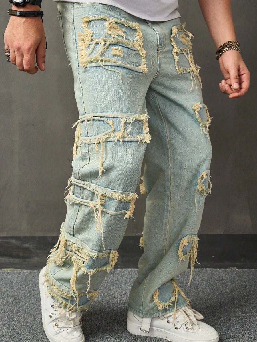 Calça Baggy Desfiada