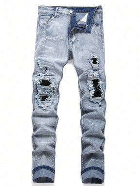 Calça Slim Fit Destroyed