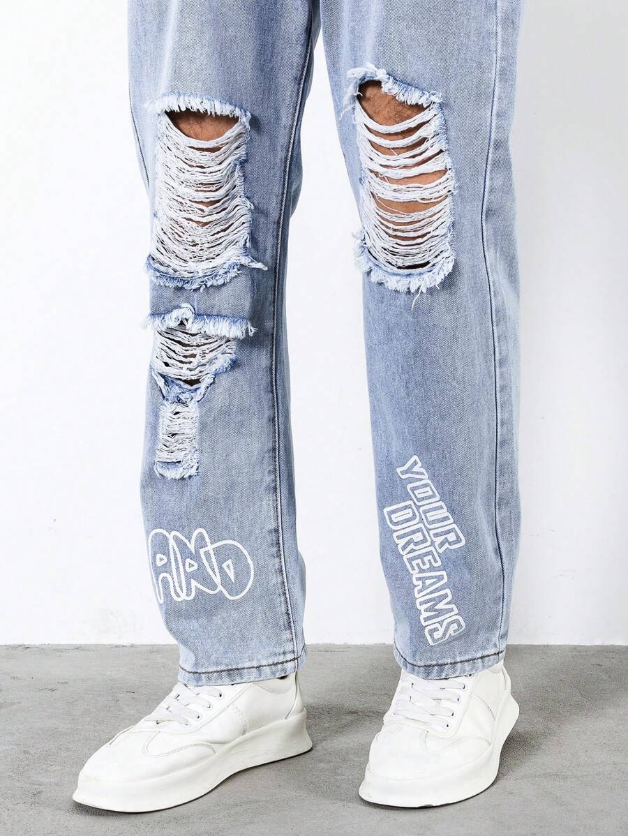 Calça Jeans Desfiado