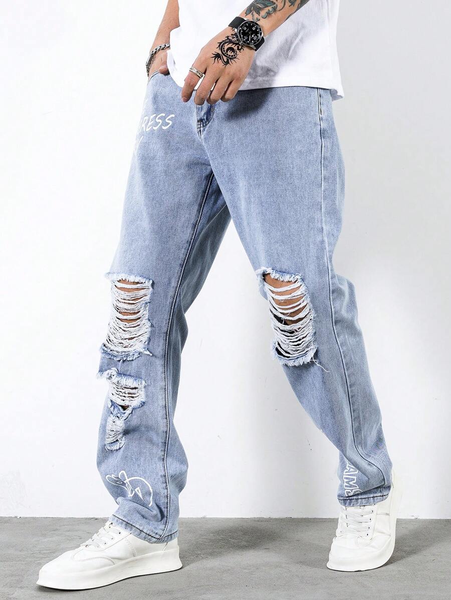 Calça Jeans Desfiado