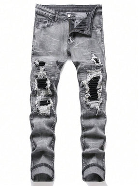 Calça Slim Fit Destroyed