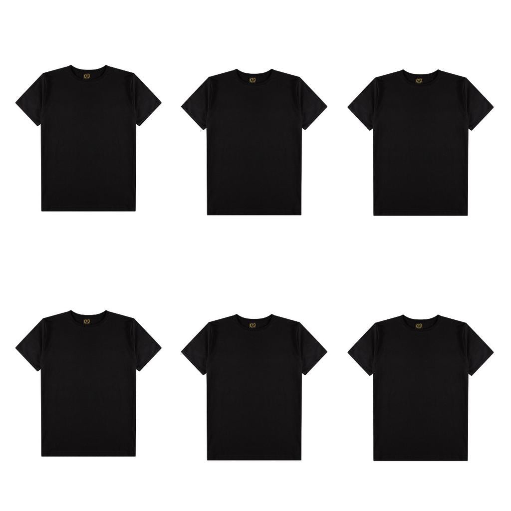 Kit 6 Camisetas Básicas Masculina 100% Algodão