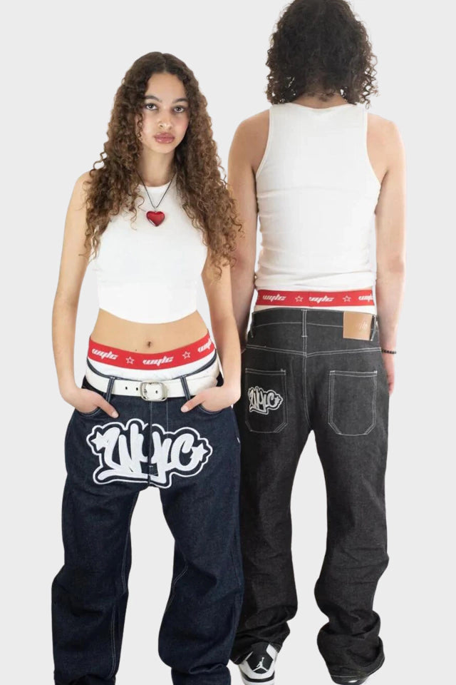 calça jeans wylc