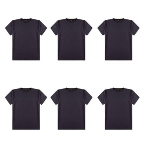 Kit 6 Camisetas Básicas Masculina 100% Algodão