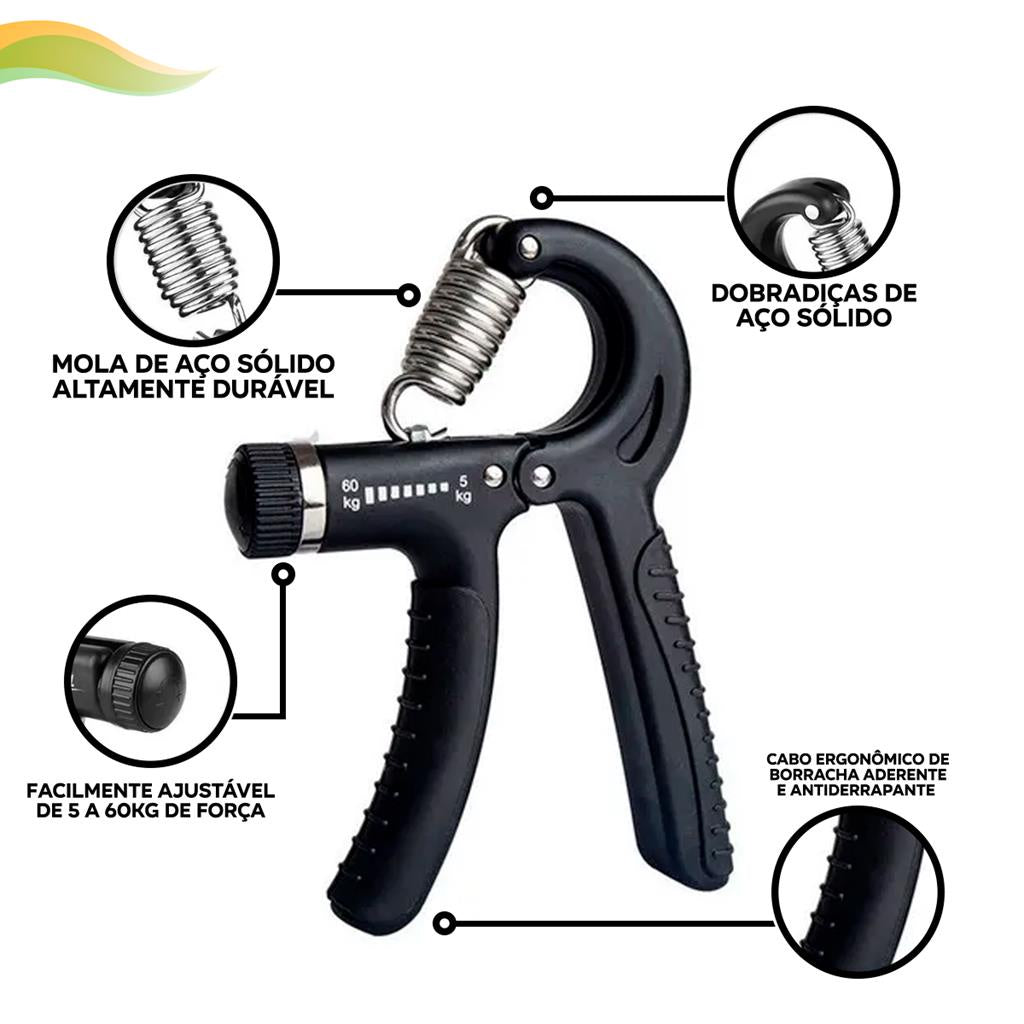 hand grip com mola ajustavel