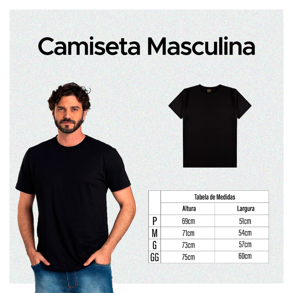 Kit 6 Camisetas Básicas Masculina 100% Algodão