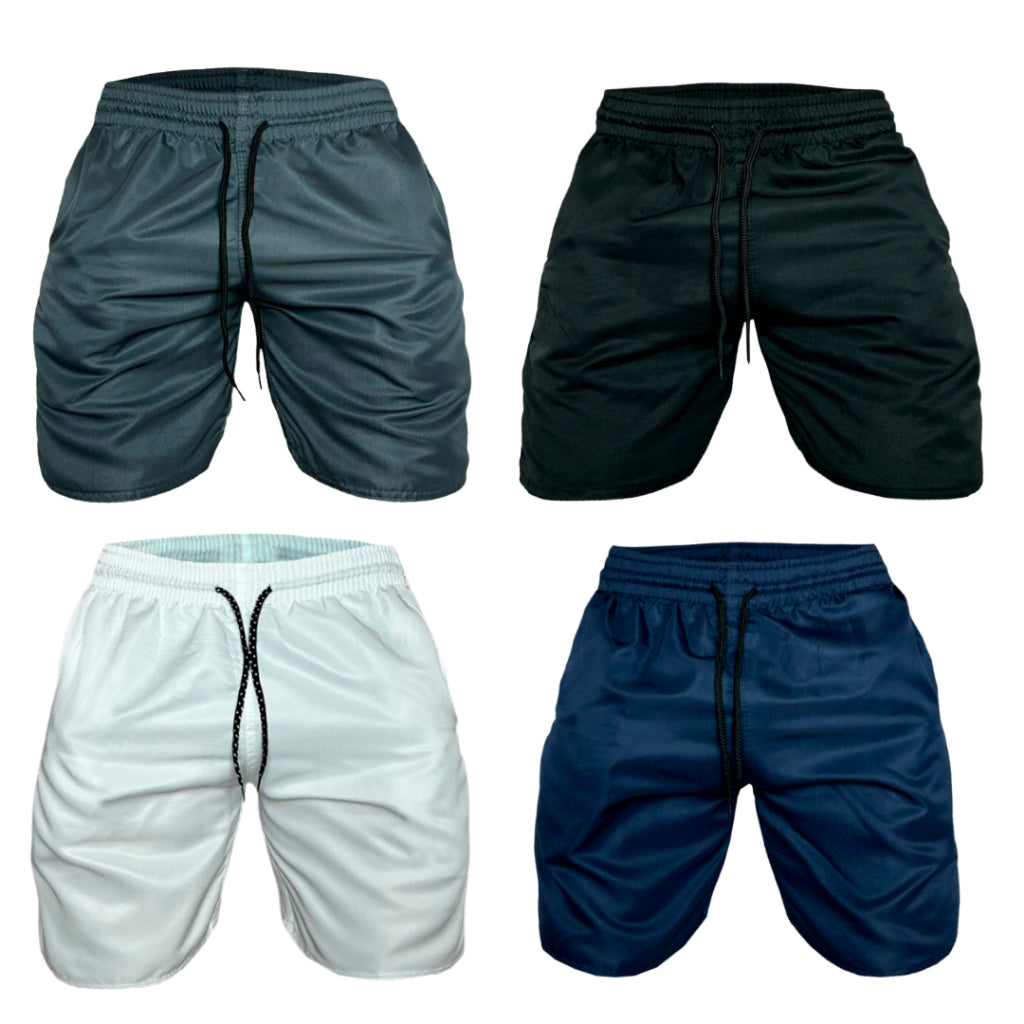 Short Masculino Kit com 4 bermuda Tactel Premium