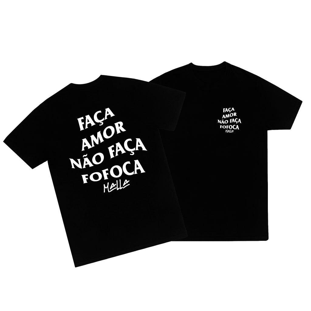 Camiseta StreetWear "faça amor não faça fofoca" - Artigo de grife