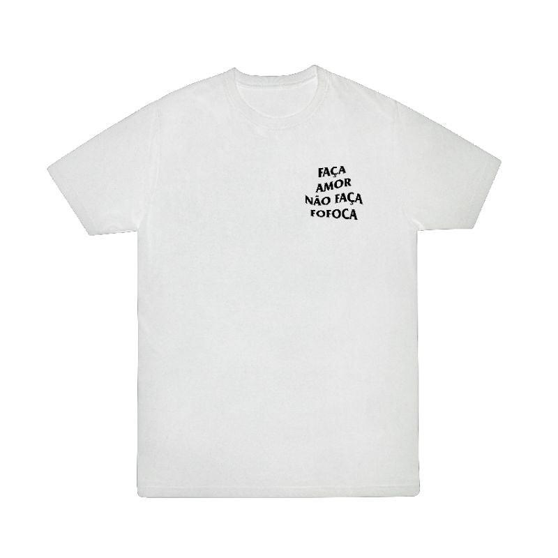 Camiseta StreetWear faça amor não faça fofoca Oversized camisa grande  skatista