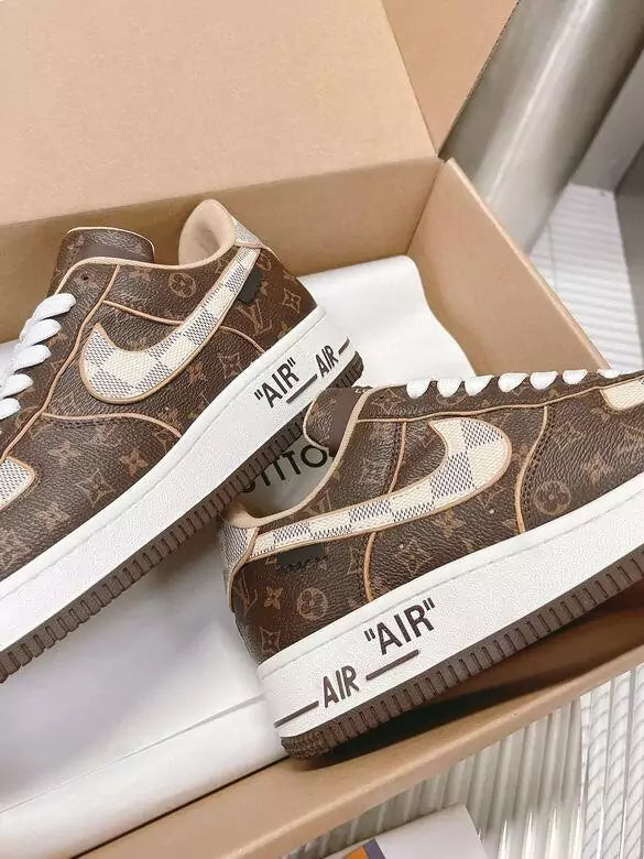 Louis Vuiton x Nike Air Force 1 - Virgil Abloh - Artigo de grife