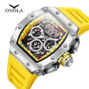 ONOLA Watches Mens 2021 Top Brand Men Luxury Watch Multifunctional Sports Waterproof Chronograph Luminous Quartz Watches - Artigo de grife